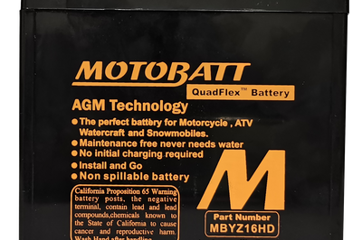 MOTOBATT Battery Mbyz16hd Sealed Factory Activated - Batteries