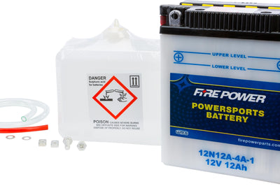 Fire Power Battery W/acid 12n12a-4a-1 12v - Watercraft Collection
