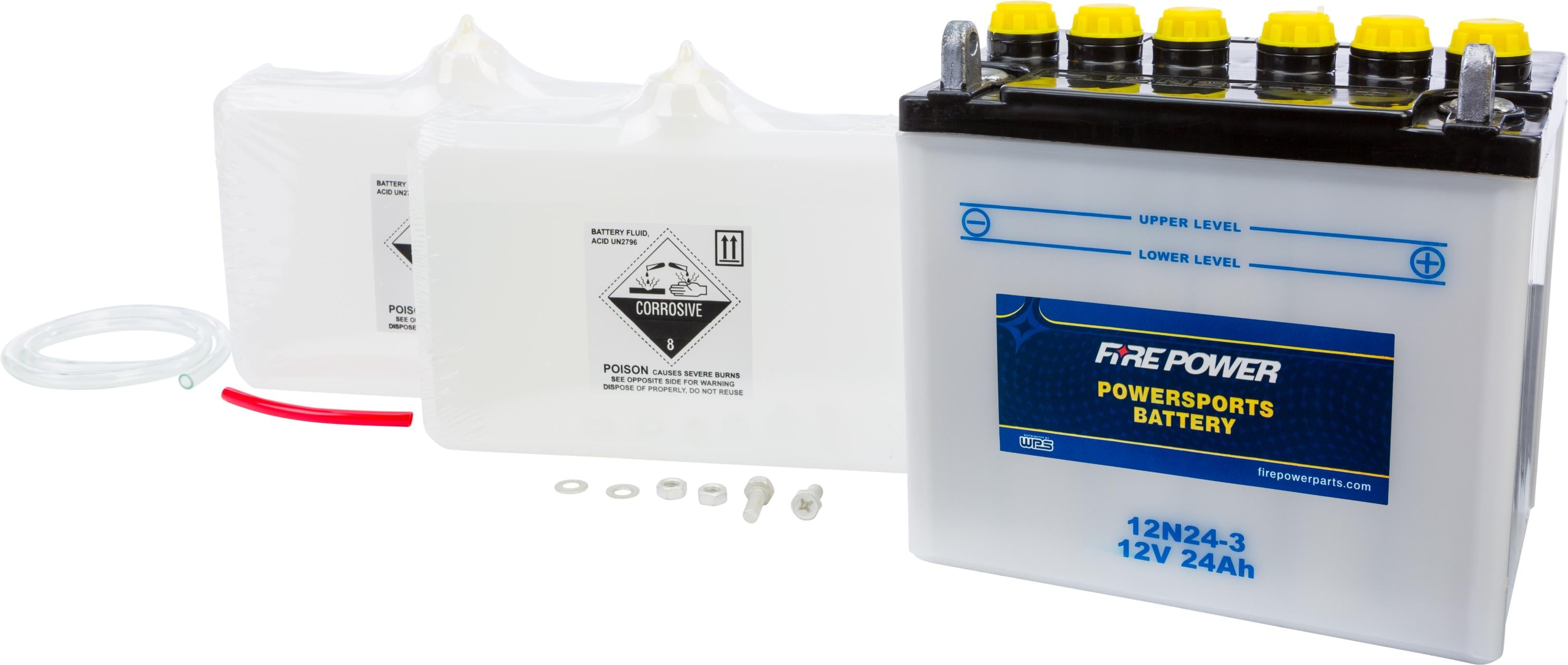 Fire Power Battery W/acid 12n24-3 12v - Watercraft Collection