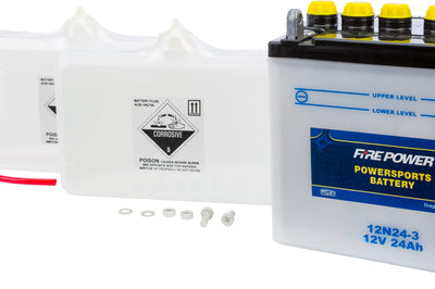 Fire Power Battery W/acid 12n24-3 12v - Watercraft Collection