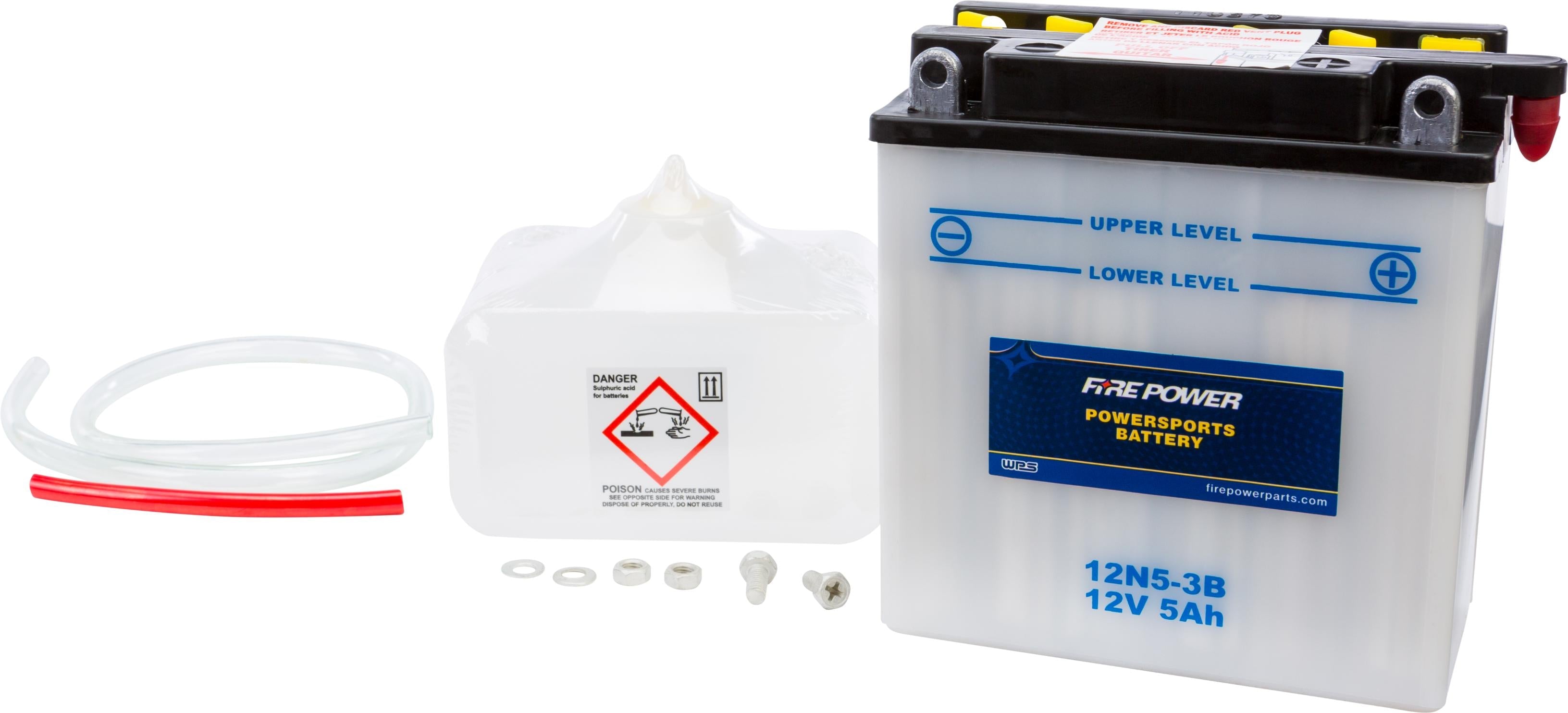Fire Power Battery W/acid 12n5-3b 12v - Street Collection
