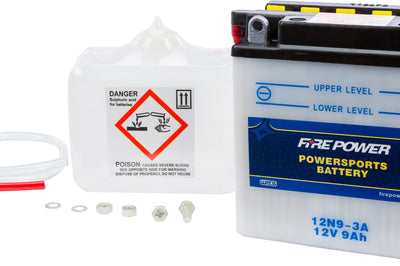 Fire Power Battery W/acid 12n9-3a 12v - Street Collection