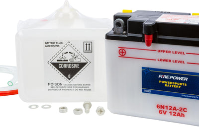 Fire Power Battery W/acid 6n12a-2c 6v - Street Collection