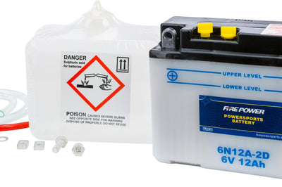 Fire Power Battery W/acid 6n12a-2d 6v - Street Collection