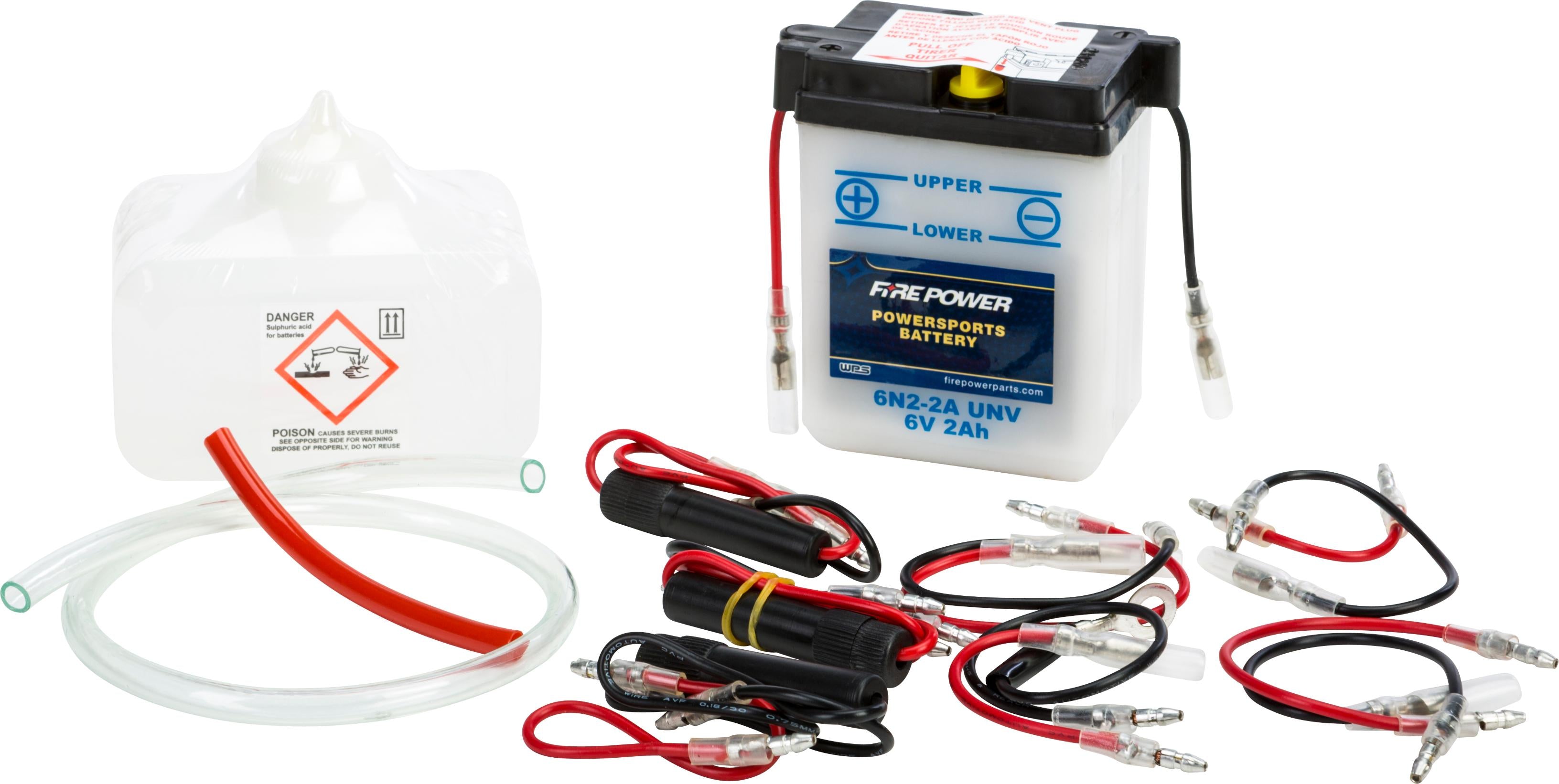 Fire Power Battery W/acid 6n2-2a Unv 6v - Street Collection