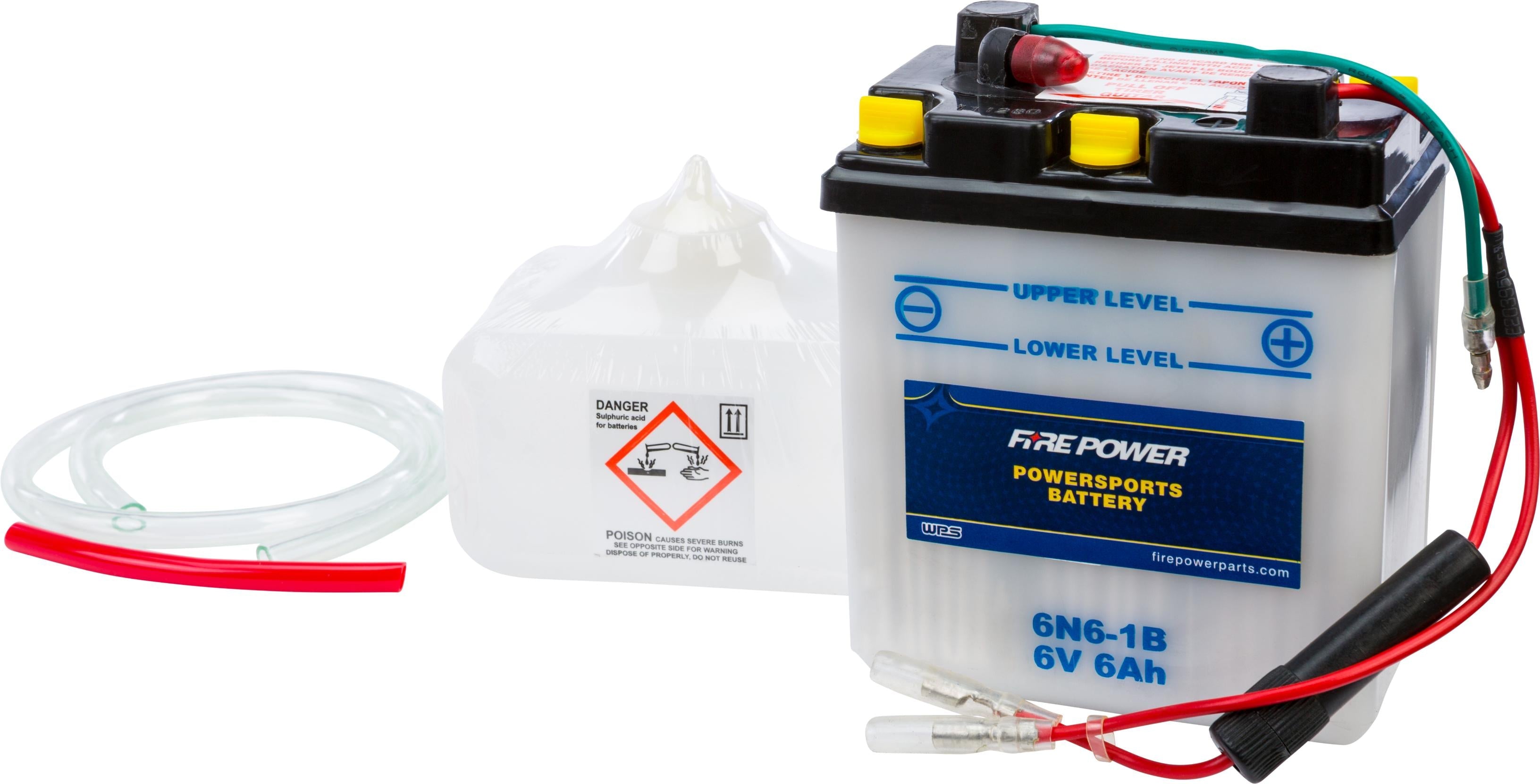 Fire Power Battery W/acid 6n6-1b 6v - Street Collection