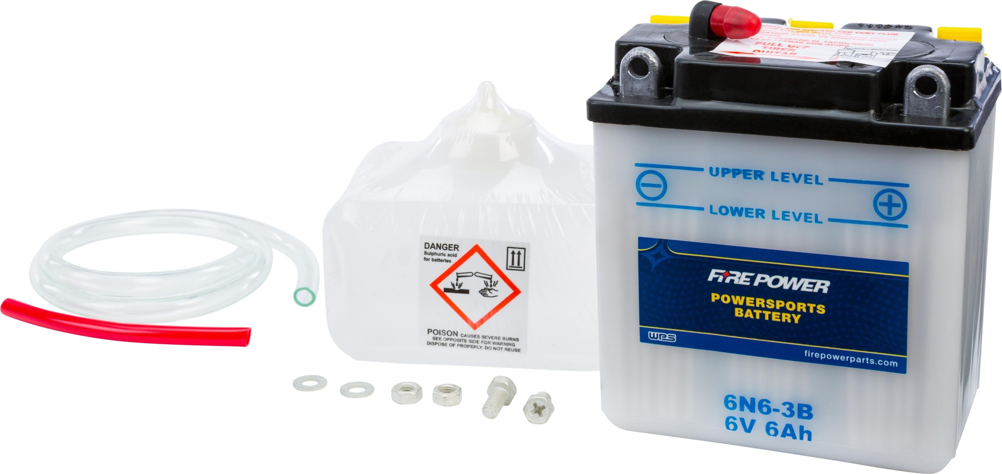 Fire Power Battery W/acid 6n6-3b 6v - Street Collection