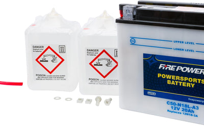 Fire Power Battery W/acid C50-n18l-a3 12v Heavy Duty - Street Collection