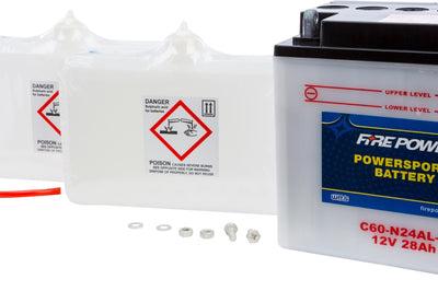 Fire Power Battery W/acid C60-n24al-b 12v Heavy Duty - Street Collection