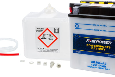 Fire Power Battery W/acid Cb10l-a2 12v Heavy Duty - Street Collection