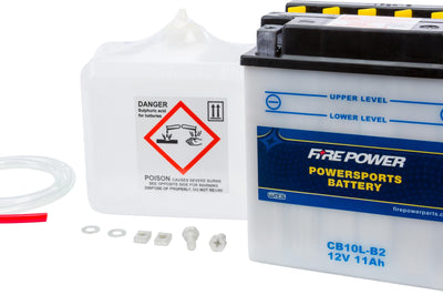 Fire Power Battery W/acid Cb10l-b2 12v Heavy Duty - Street Collection