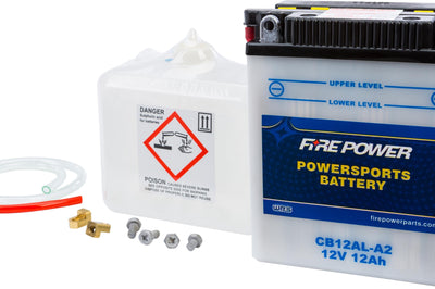 Fire Power Battery W/acid Cb12al-a2 12v Heavy Duty - Watercraft Collection