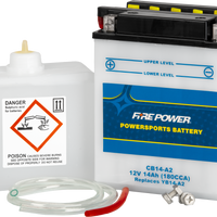 Fire Power Battery W/acid Cb14-a2 12v Heavy Duty - Watercraft Collection