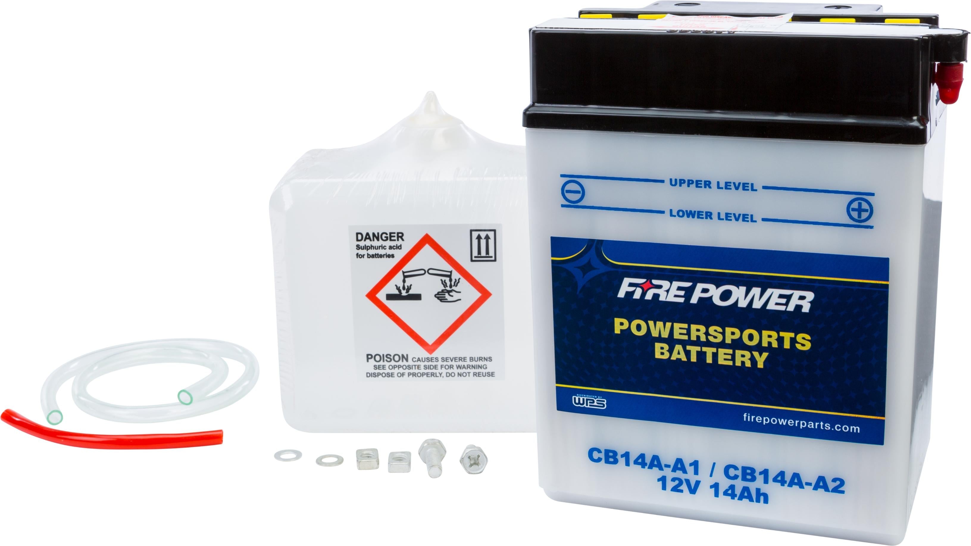 Fire Power Battery W/acid Cb14a-a1/14a-a2 12v Heavy Duty - Watercraft Collection