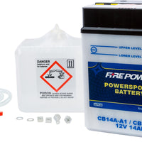 Fire Power Battery W/acid Cb14a-a1/14a-a2 12v Heavy Duty - Watercraft Collection