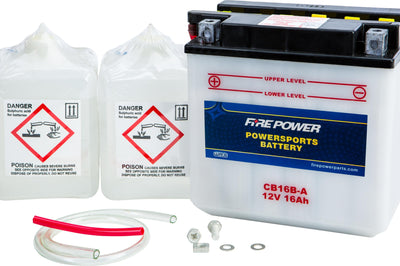 Fire Power Battery W/acid Cb16b-a 12v Heavy Duty - Watercraft Collection