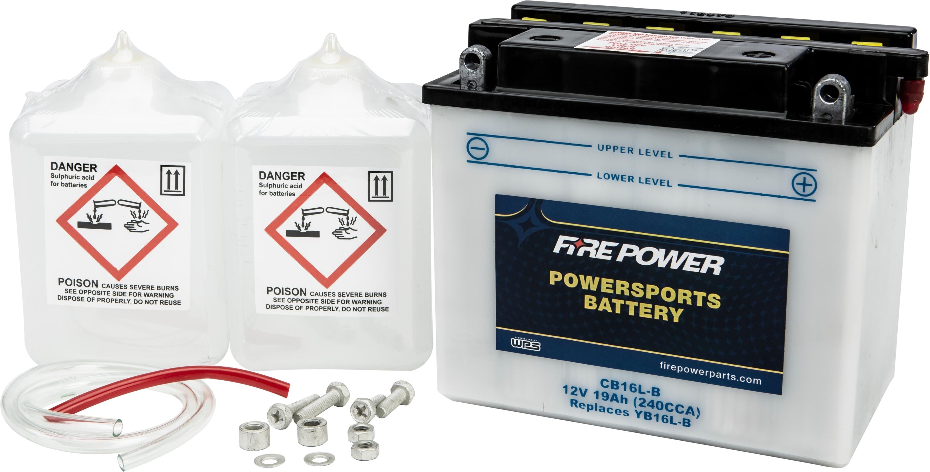 Fire Power Battery W/acid Cb16l-b 12v Heavy Duty - Watercraft Collection