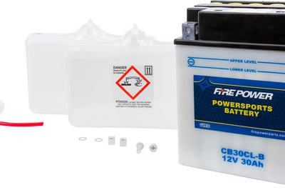 Fire Power Battery W/acid Cb30cl-b 12v Heavy Duty - Watercraft Collection