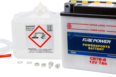 Fire Power Battery W/acid Cb7b-b 12v Heavy Duty - Street Collection