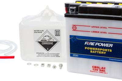 Fire Power Battery W/acid Cb9l-a2 12v Heavy Duty - Street Collection