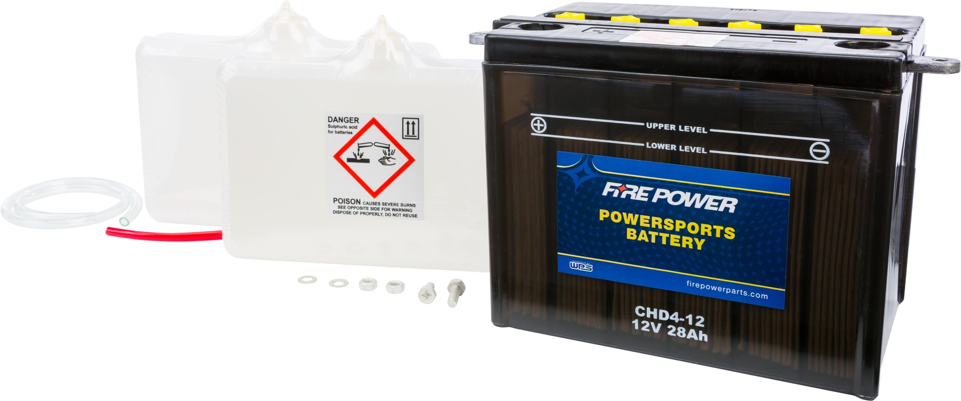 Fire Power Battery W/acid Chd4-12 12v - Harddrive Products