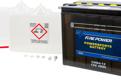 Fire Power Battery W/acid Chd4-12 12v - Harddrive Products