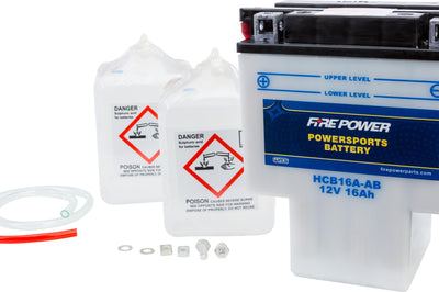 Fire Power Battery W/acid Hcb16a-ab 12v Heavy Duty - Watercraft Collection