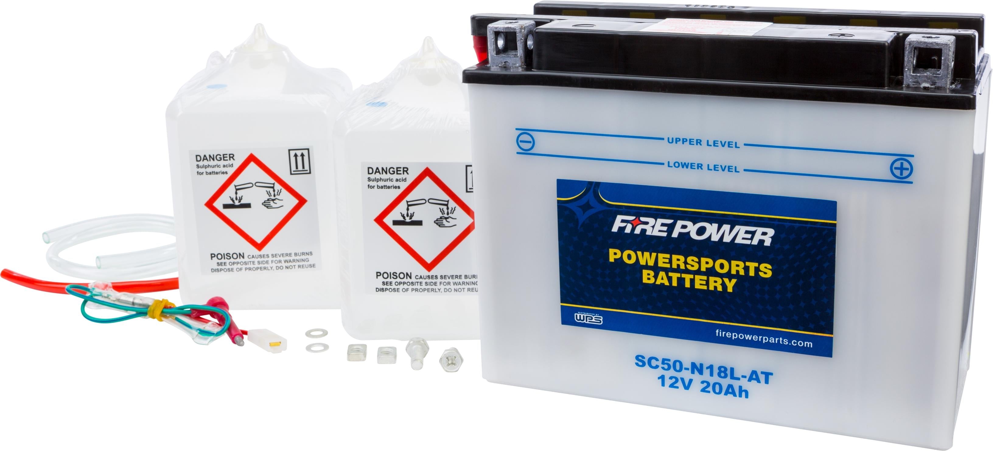 Fire Power Battery W/acid Sc50-n18l-at 12v Heavy Duty - Street Collection