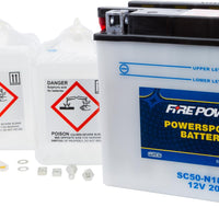 Fire Power Battery W/acid Sc50-n18l-at 12v Heavy Duty - Street Collection