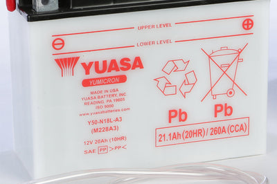Yuasa Battery Y50-n18l-a3 Conventional - Street Collection