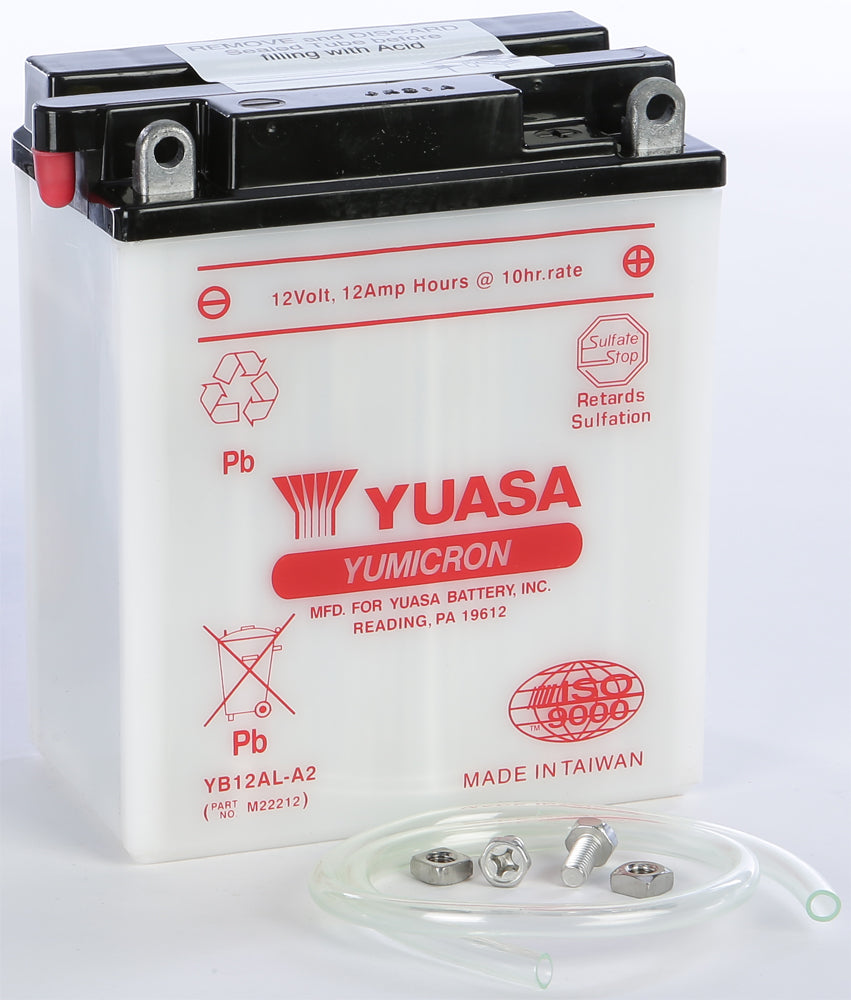 Yuasa Battery Yb12al-a2 Conventional - Watercraft Collection