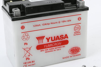 Yuasa Battery Yb12b-b2 Conventional - Watercraft Collection
