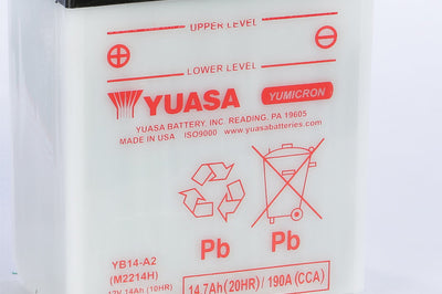 Yuasa Battery Yb14-a2 Conventional - Watercraft Collection