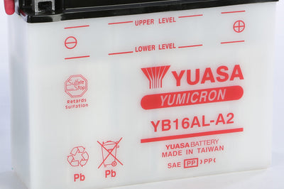 Yuasa Battery Yb16al-a2 Conventional - Watercraft Collection