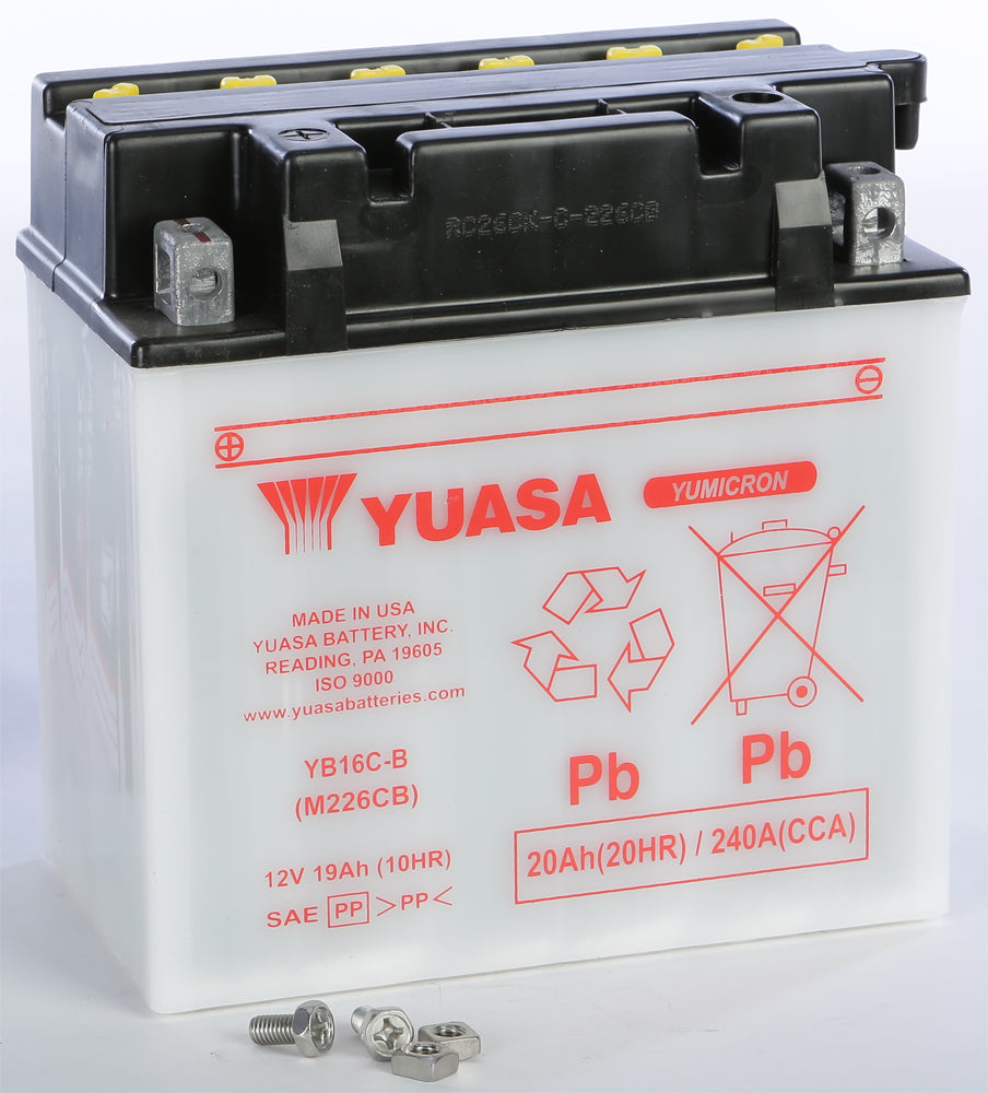 Yuasa Battery Yb16c-b Conventional - Watercraft Collection