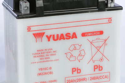 Yuasa Battery Yb16c-b Conventional - Watercraft Collection