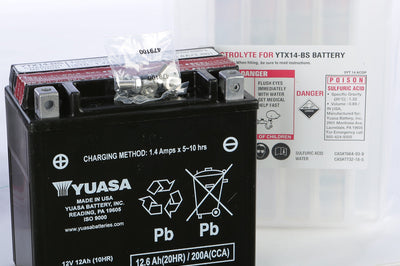 Yuasa Battery Ytx14-bs Maintenance Free - Watercraft Collection