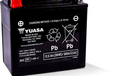 Yuasa Battery Ytx14 Sealed Factory Activated - Watercraft Collection