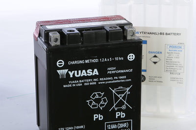 Yuasa Battery Ytx14ahl-bs Maintenance Free - Watercraft Collection