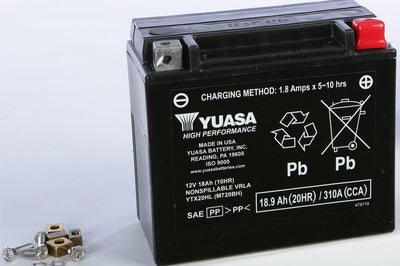 Yuasa Battery Ytx20hl Sealed Factory Activated - Watercraft Collection