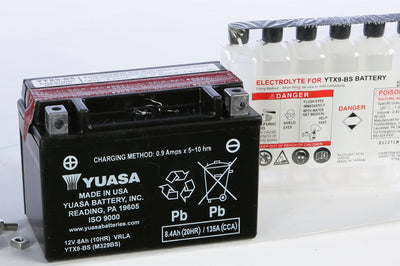 Yuasa Battery Ytx9-bs Maintenance Free - Street Collection