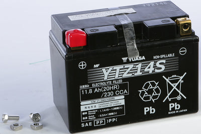Yuasa Battery Ytz14s Sealed Factory Activated - Street Collection