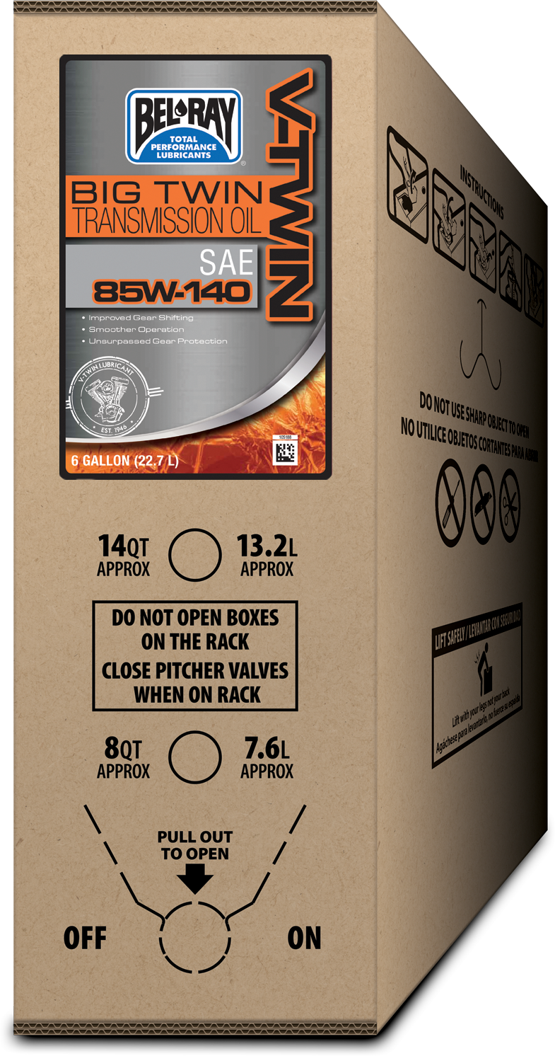 Bel-ray Big Twin Transmission Oil 85w-140 6 Gal Bib - Harddrive Products