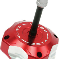 Zeta Billet Gas Cap Orange - Black - Offroad Collection