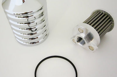 Harddrive Billet Reusable Oil Filter Chrome - Products