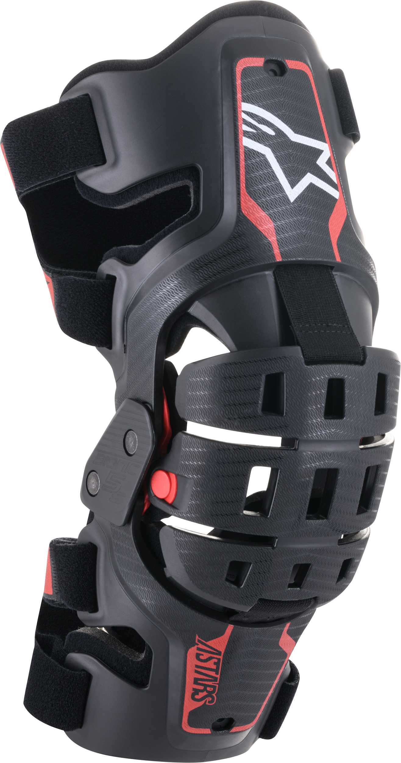 Alpinestars Bionic 5s Youth Knee Brace Black/red - Black/Red / One Size Fits Most - Apparel Collection
