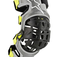 Alpinestars Bionic 7 Knee Set Silver/yellow Xl - Silver/Yellow / Large - Apparel Collection