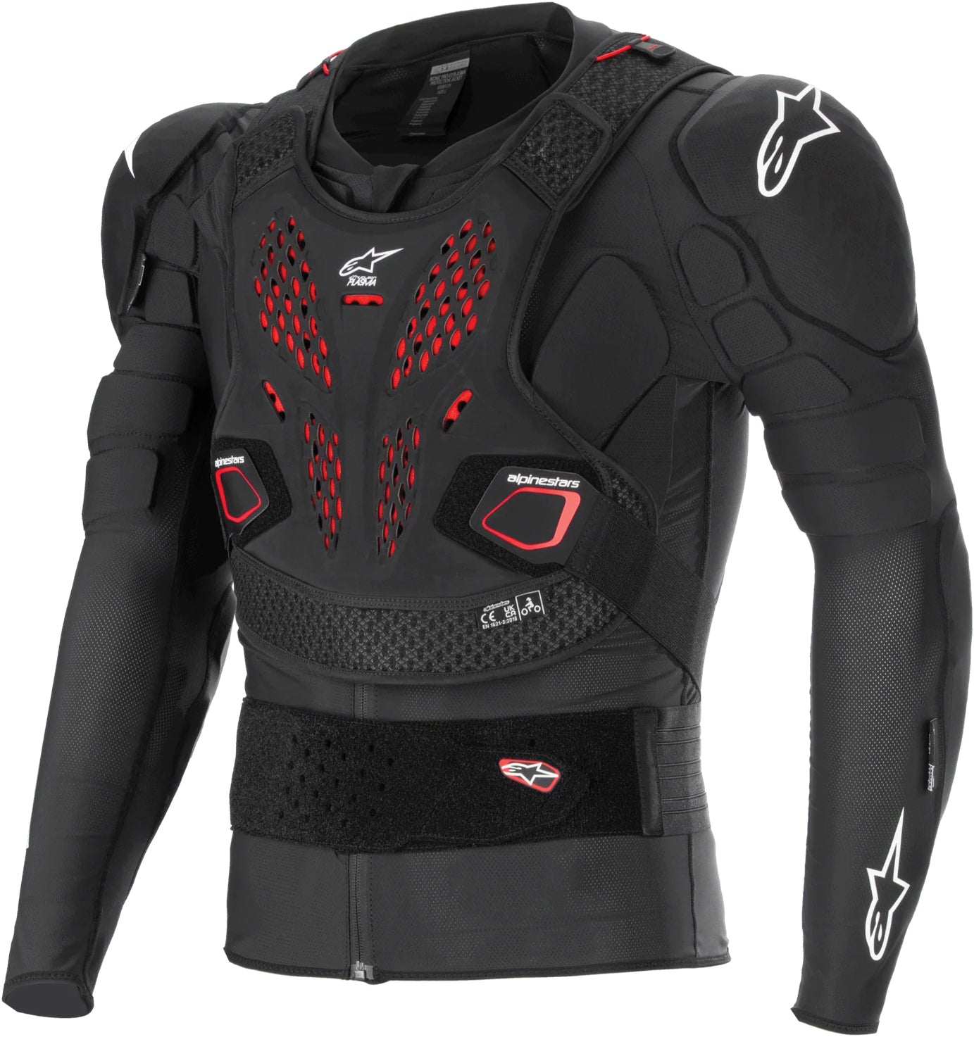 Alpinestars Bionic Pro V3 Plsma Protection Jacket Black/red/white Xl - Black/Red/White / 2X-Large