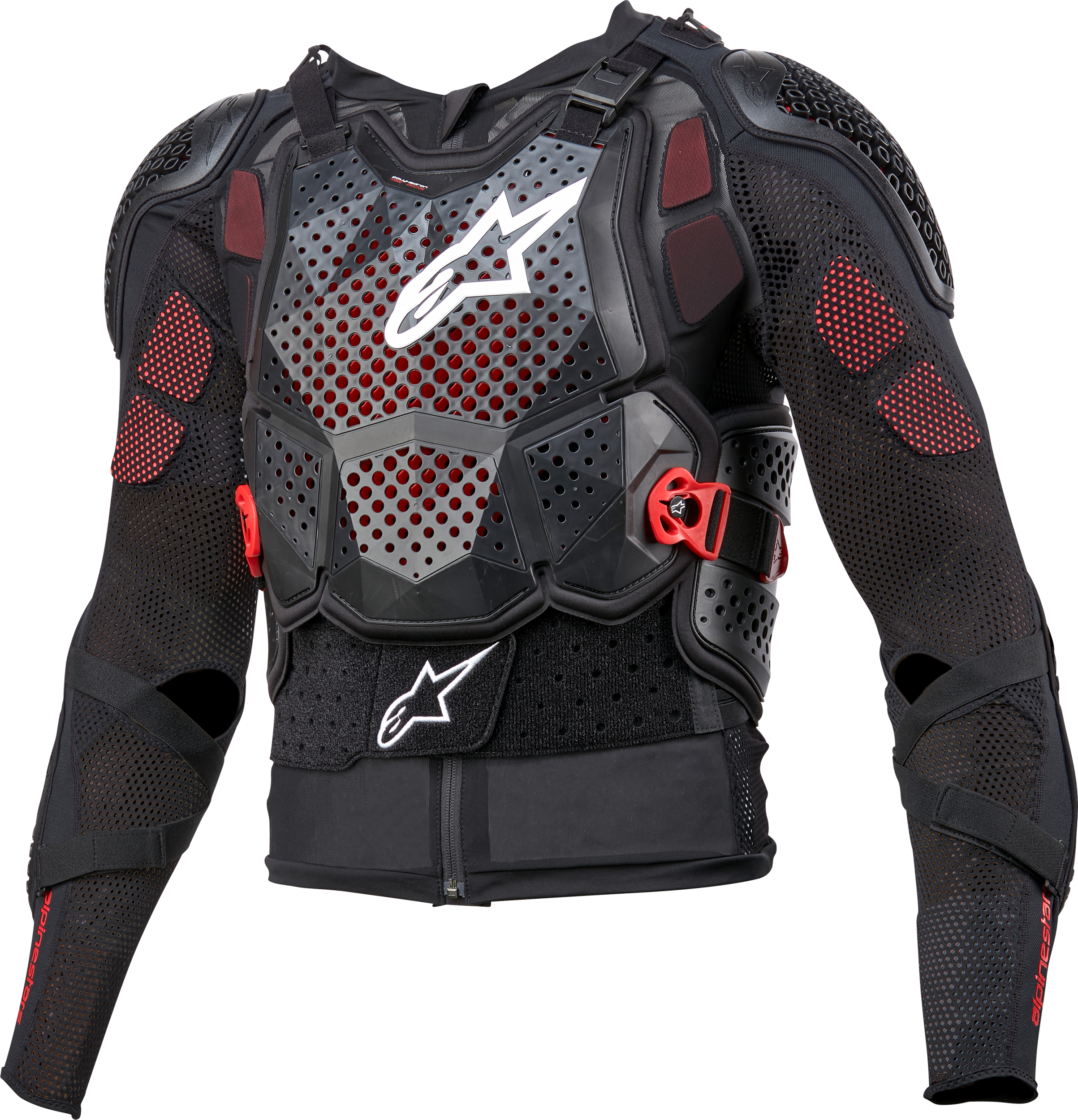Alpinestars Bionic Tech V3 Protection Jacket Blk/wht/red Xl - Black/White/Red / 2X-Large - Apparel Collection