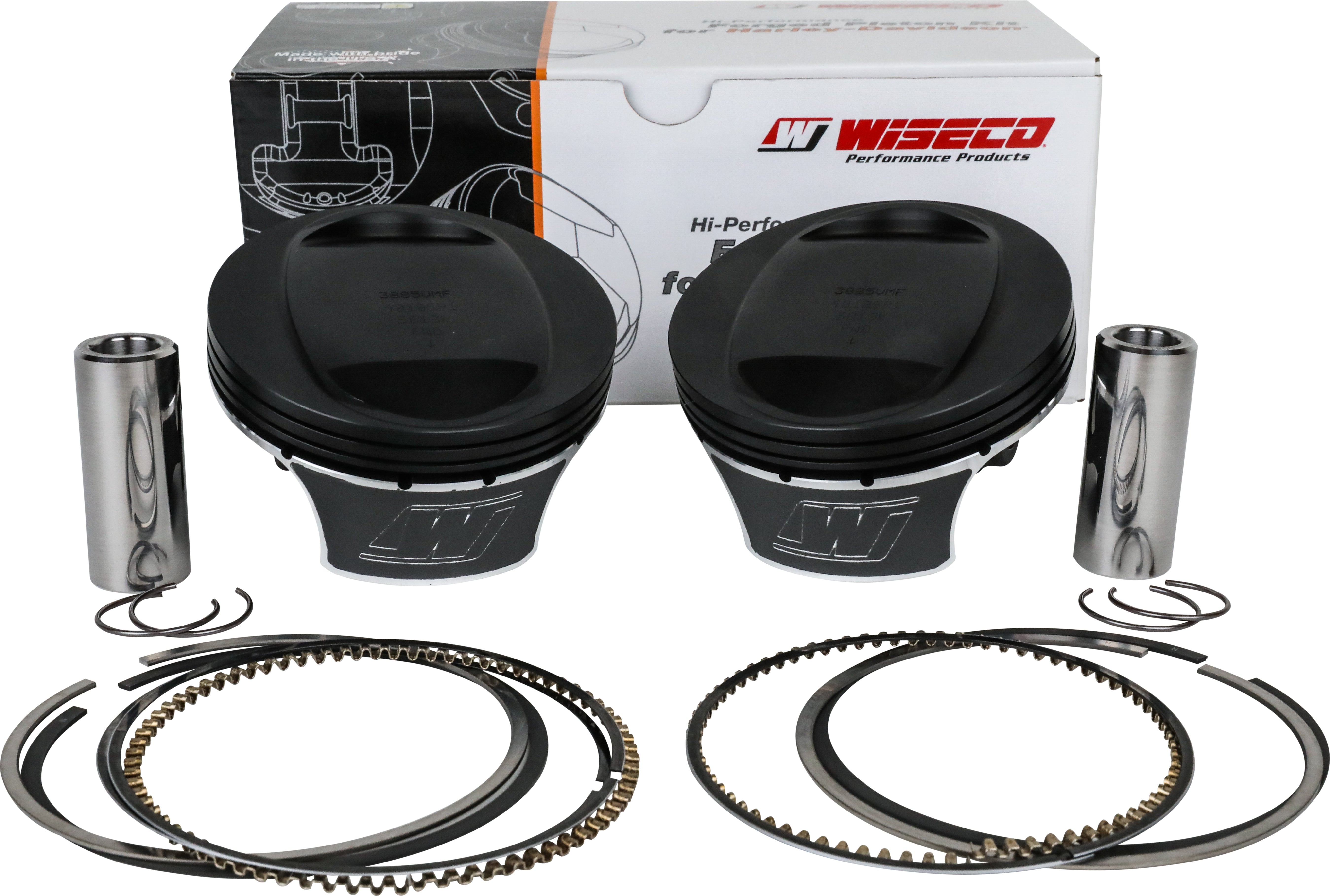 WISECO Black Edition Piston Kit Tc 103 Cid 10.5:1